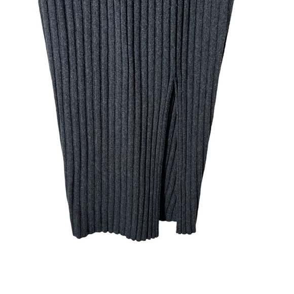 GREY VEN The Hutton Cashmere Blend Ribbed Midi Skirt - Picture 5 of 8